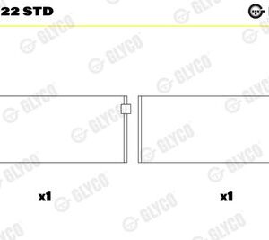 Glyco Connecting Rod Bearing 71-5022 STD – Freightliner / Mercedes-Benz / Setra